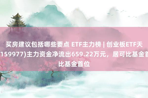 买房建议包括哪些要点 ETF主力榜 | 创业板ETF天弘(159977)主力资金净流出659.22万元，居可比基金首位