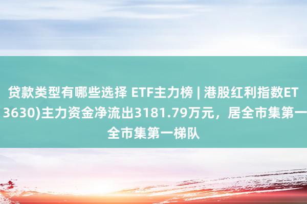 贷款类型有哪些选择 ETF主力榜 | 港股红利指数ETF(513630)主力资金净流出3181.79万元，居全市集第一梯队